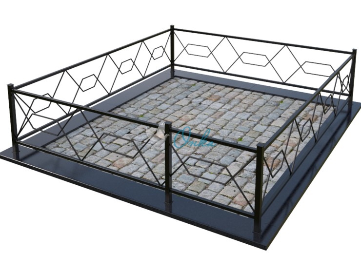Металлическая ограда OM008
