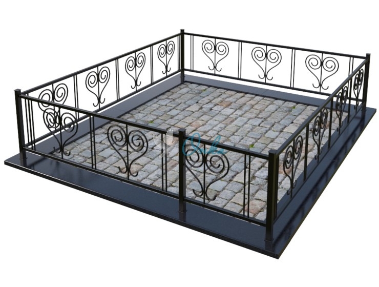 Металлическая ограда OM009