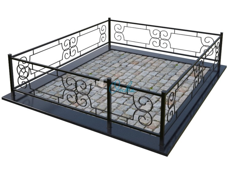 Металлическая ограда OM010
