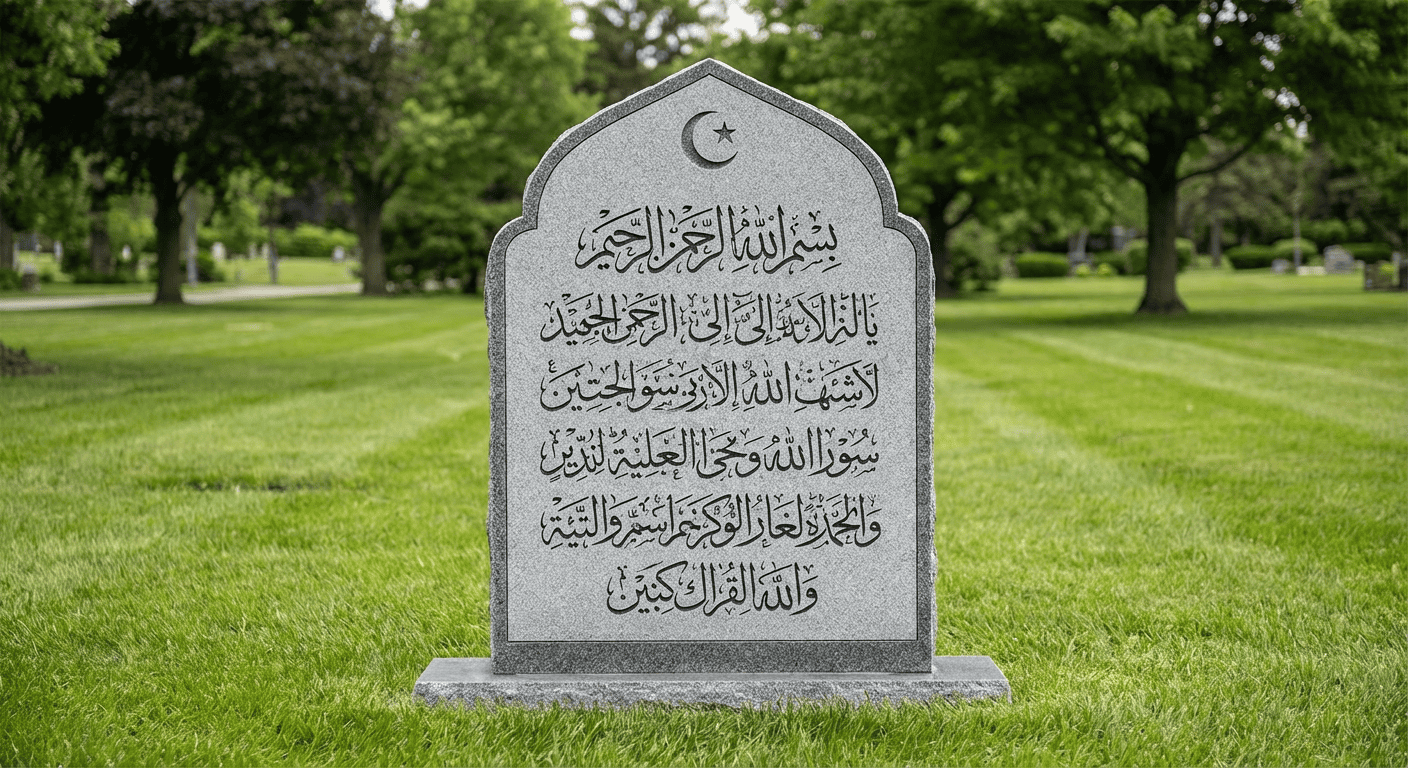 исламский памятник на могилу