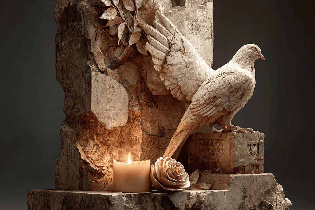 Символы любви, веры и упокоения